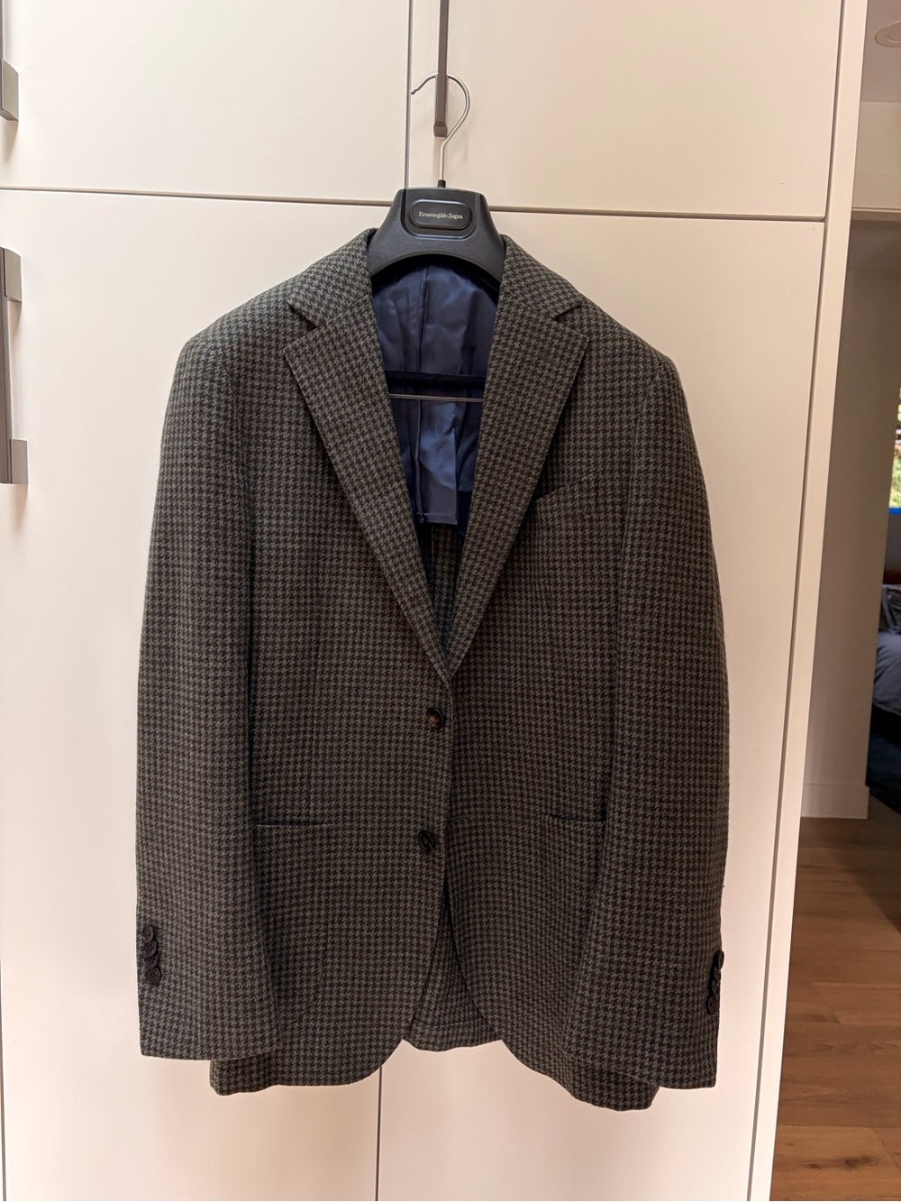 Ermenegildo Zegna Houndstooth Sport Coat - Gray & Black